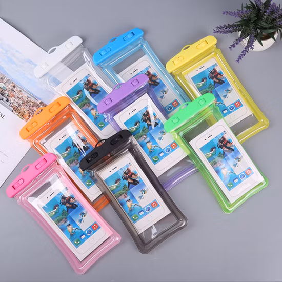 Strong Protective Dry Pouch Waterproof Phone Case Cover Backpack Bag for Swimming Fishing SPA Mobile Accessories