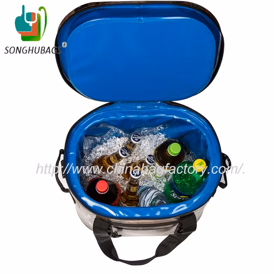 Unisex Neue Mode Klassische PVC-Plane Große Kapazität Outdoor Indoor Camping Picknick Camouflage Sport Wasserdichte Trockenkühltasche B