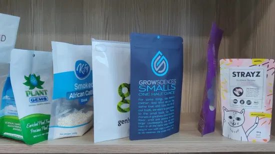 Kundenspezifischer wasserdichter, biologisch abbaubarer Kunststoff-Standbodenbeutel für Lebensmittelverpackungen